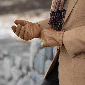 Solid Different Color Elegant Look Professional and Modern Design Windproof Features Leather Fashion <b>Gloves</b> - Product Image 4