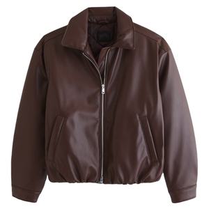 Veste en cuir véritable pour femme, style motard, en cuir de vache, pour femme, pour l'hiver, tendance 2026 - Product Image 1
