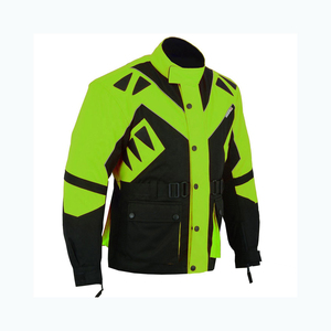Combinaison de course noire personnalisable veste de moto en cuir de protection imperméable à la mode vêtements de sport cool pour la course de moto - Product Image 1