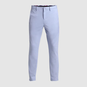 Pantalones de negocios informales ajustados para hombre más vendidos, 100% algodón tejido, cintura media, botón, cierre de mosca - Product Image 6