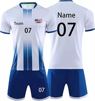 Vêtements de football personnalisés en gros, design sublimé, 100% polyester, légers, séchage rapide, shorts unisexes, style américain classique