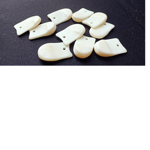 Dientes de alce de hueso natural hechos a medida con agujeros individuales adecuados para diseñadores de joyas de hueso y Artesanos Nativos para reventa - Product Image 1