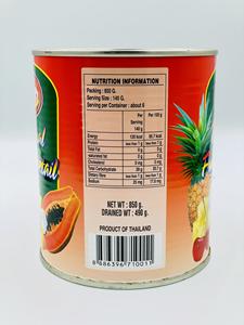 ฮาลาล850กรัมพร้อมทานค็อกเทลผลไม้เมืองร้อนลินซ์สิงคโปร์ในบรรจุภัณฑ์กระป๋องบรรจุได้36เดือน - Product Image 3