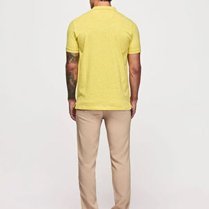 Polo original con logotipo personalizado de algodón de color sólido hecho en Pakistán, polos de algodón para hombre - Product Image 3