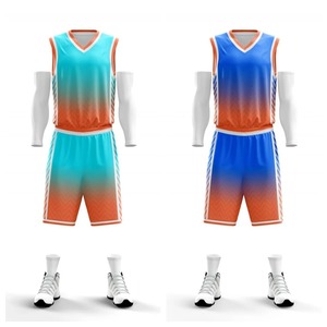 Men's & Kids Double-Sided Basketball Jersey Quick-Dry Sport Uniform Breathable Set Printed Style Wearable for Basketball Players - Product Image 4