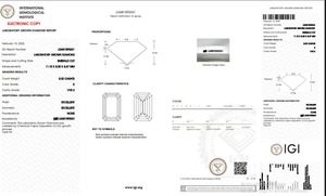 Gemver 5.0 Carat Emerald Shape Lab Grown Diamond VVS Clarity EF Color IGI Certified Loose Diamonds for <b>Jewelry</b> Making from India - Product Image 4