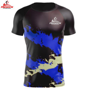Camiseta de Compresión Rashguard de Manga Larga para Hombre, Sublimada Personalizada, para MMA, BJJ, con Protección Solar UPF50, Transpirable, para Boxeo, Muay Thai, Playa y Surf - Product Image 3
