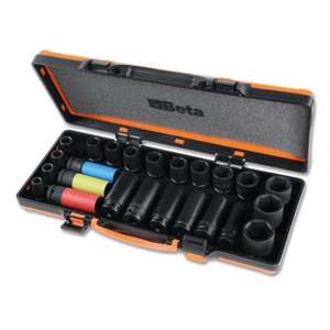 ชุดซ็อกเก็ตผลกระทบรุ่นเบต้า1/2เคสโลหะ24ชิ้น - Product Image 1