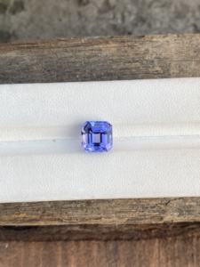 Certified 8 MM Natural Non-Heated Bio Color Tanzanite Square Asscher Cut 3.46 Carat Zoisite Loupe AAA Grade Quality - Product Image 2