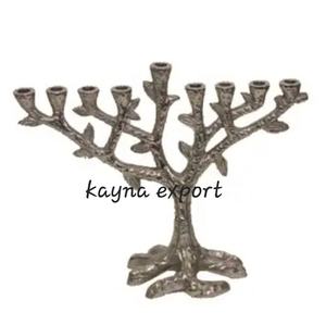 Bougeoir Menorah antique fini pour la prière Bougeoir en métal de nouvelle arrivée pour le salon et la salle à manger à bas prix - Product Image 2