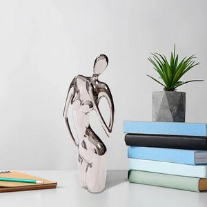 Exquise figurine en argent pour femmes, sculpture moderne, pièce décorative parfaite pour les intérieurs élégants de la maison et du bureau, en provenance d'Inde - Product Image 2