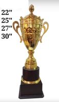 Trophée de Récompense Métallique Grande Taille / Coupe Trophée Personnalisée d'Usine Nouveau Design, Vente Chaude 2025, pour Souvenir