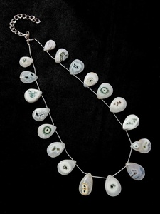 Collar de cuentas con forma de pera de cuarzo Solar Natural, joyería de piedras preciosas con cuentas hechas a mano, collar de cristal en capas, joyería de moda a granel - Product Image 2