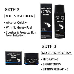 ชุดดูแลผิวสำหรับผู้ชายสบู่ถ่านทำจากไม้ไผ่สำหรับทำความสะอาดหลังโกนหนวดครีมบำรุงผิวฉลากส่วนตัว - Product Image 6