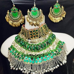 Vintage Antique Turquoise Beads Necklace Earrings Head Piece Afghan Kuchi Women <b>Jewellery</b> <b>Indian</b> Pakistani Wedding Jewelry <b>Sets</b> - Product Image 5