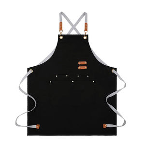 Delantales de cocina Unisex de algodón y poliéster para limpieza de Chef, delantal personalizado para cocinar comida, hombre, mujer, babero de jardín, delantal de cocina para Chef - Product Image 5