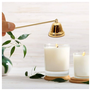 <b>Gold</b> <b>Candle</b> Snuffer With Sunflower on Top Handle Serves As a Practical Tool to Extinguish <b>Candles</b> Safely and Add a Luxury Decor - Product Image 3