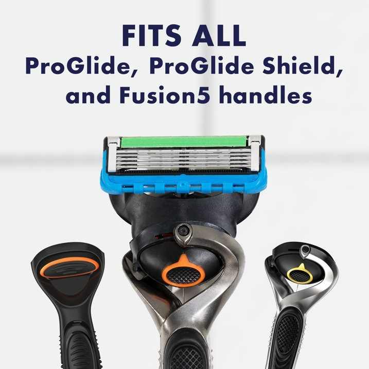 Gillette Men's Razor Blade Refills, 6 Pro-Glide Power & 2 Pro-Glide Shield Cartridges, 8 Count