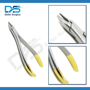 Alicates de ángulo TC de pico de pájaro de acero inoxidable profesional de alta calidad, alicates de laboratorio para formar bucles de flexión - Product Image 3