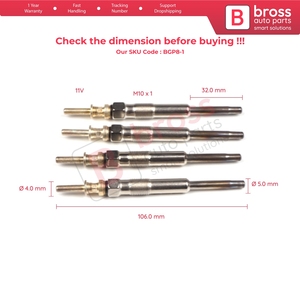 BGP8-1 4 Pcs <b>Heater</b> Glow <b>Plugs</b> GX106 12232248059 for . - Product Image 5