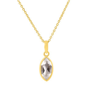 Collar con colgante de marquesa de Plata de Ley 925, estilo religioso de moda chapado en oro para bodas, aniversarios, compromisos, Unisex - Product Image 4