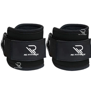 Correas de Tobillo con Doble Anillo en D, Cuerda de Algodón para Máquina de Gimnasio, Accesorios de Fitness para Culturismo, Hechos a Medida, Ligeros - Product Image 1