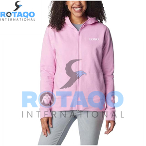 Sweats à capuche zippés pour femmes, 100 % coton, légers, séchage rapide, impression de logo personnalisée, streetwear - Product Image 1