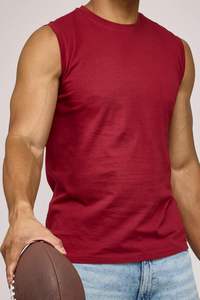 Débardeur musculaire en coton doux pour homme, coupe confortable, sans manches, pour les chaudes journées d'été et les tenues décontractées - Product Image 4