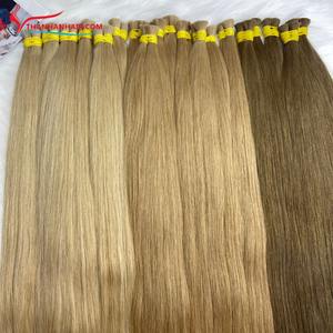 Thanhan Hair <b>TOP</b> Quality Bulk Straight Extensions Natural Raw Virgin Hair From Vietnam Factory 100% Human Hair - Product Image 3