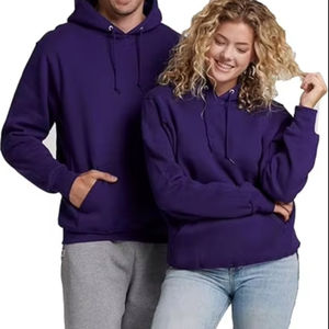 Sudaderas con capucha informales de invierno para hombre, Color sólido, 100% algodón, forro polar, ajuste regular, secado rápido y respetuoso con el medio ambiente - Product Image 1