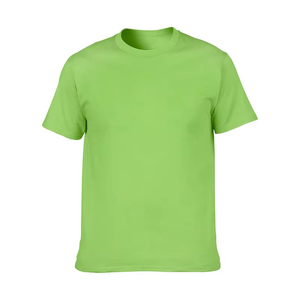 Camiseta de poliéster de algodón liso de alta calidad 2025, camiseta en blanco con logotipo estampado personalizado Unisex, camiseta de gran tamaño para hombre - Product Image 3