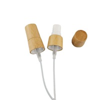 Tapas de Bambú Natural para Pulverizador 18/410 20/410 24/410, Tapas de Madera para Botellas de Plástico y Vidrio