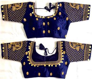 Blusa Sari bordada para mujer, Top Choli indio listo para eventos tradicionales, funciones de boda y festivales - Product Image 5