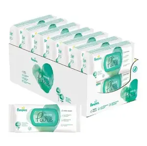 Fournisseur de prix de gros - Lingettes pour bébés Pampers Aqua Pure Sensitive - 672 lingettes, carton de 12 paquets - Product Image 6