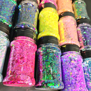 Xucai olografico Glitter in polvere pigmentato Glitter sfuso in polvere per capelli Nail Art decorazione polvere olografica Glitter - Product Image 2