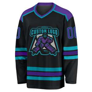 Camiseta de Hockey sobre Hielo Personalizada al por Mayor para Hombre, Transpirable, de Malla de Poliéster, Sublimada, Uniforme de Equipo, Nombre y Número del Jugador, Directo de Fábrica - Product Image 2