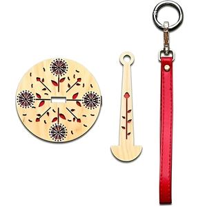 Productos de madera personalizados de alta calidad, superventas, dispensador de soporte de bola de hilo de muñeca de madera para ganchillo, soporte de hilo de muñeca de madera - Product Image 2