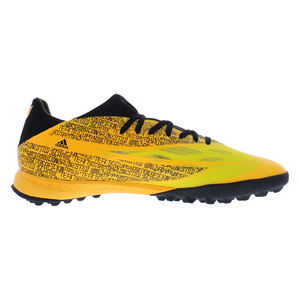 Chaussures Adidas X Speedflow Messi 3 TF unisexes, couleur : or solaire/noir cœur/jaune vif, 100 % authentiques - Product Image 3