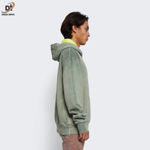 Fabricants de vêtements personnalisés Sweats à capuche en coton à la mode pour garçons Sweat à capuche vintage délavé à l'acide - Product Image 5