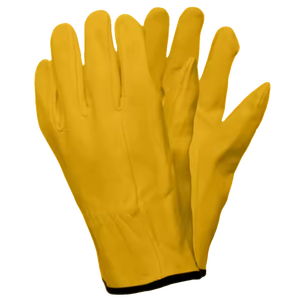 Guantes de conductor de cuero de grano de cabra suave de mejor rendimiento Protección de manos de seguridad reflectante Resistencia a la abrasión cómoda para el trabajo - Product Image 5