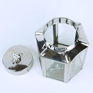 Pot de rangement élégant en aluminium pour la cuisine et le bureau Durable et léger Parfait pour organiser l'essentiel - Product Image 2