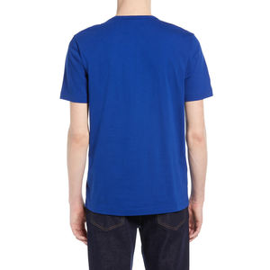 Couleur bleue douce sensation blanc col rond à manches courtes coton t-shirts Pakistan fait Top qualité 100% coton hommes T-Shirt - Product Image 2