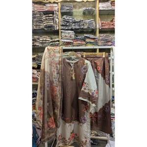 FUSION LONG LENGTH 3 PIECE POLYESTER SALWAR KAMEEZ PLUS SIZE SERIES-SL00252 - Product Image 1