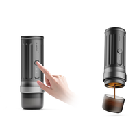 Machine à Espresso Portable Auto-Chauffante pour Voiture, Compatible avec Café Moulu et Capsules, Idéale pour les Voyages et le Bureau