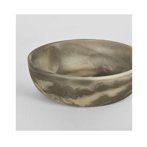 Bol de service en résine fait à la main brillant surface polie Design moderne unique écologique fête Table à manger pièce maîtresse salon - Product Image 1