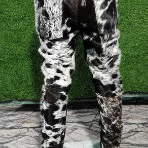 กางเกงหนังวัวแท้คุณภาพพรีเมียมทรงหลวมสำหรับผู้ชาย ดีไซน์ทันสมัย สวมใส่สบาย รุ่นใหม่ล่าสุด - Product Image 6