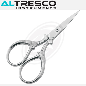 Ciseaux à broder fantaisie en acier inoxydable, pointe aiguë imprimée fantaisie, protection des pétales, ciseaux à broder artisanale, protection du fil - Product Image 6