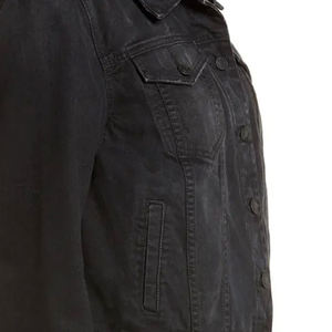 Veste en jean pour femme, coupe ample, lavage vintage personnalisé, dernières nouveautés, manches longues, coupe classique, veste en jean pour filles - Product Image 5