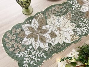 Dessous de verre perlé noir fait à la main de 14 pouces tapis et tampons ronds élégants et élégants pour l'ameublement de la maison - Product Image 5