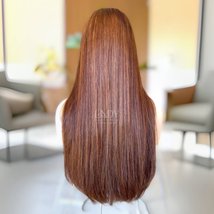 Perruques de cheveux pour femmes noires cheveux épais de haute qualité prix de gros os droit couleur personnalisée - Product Image 4